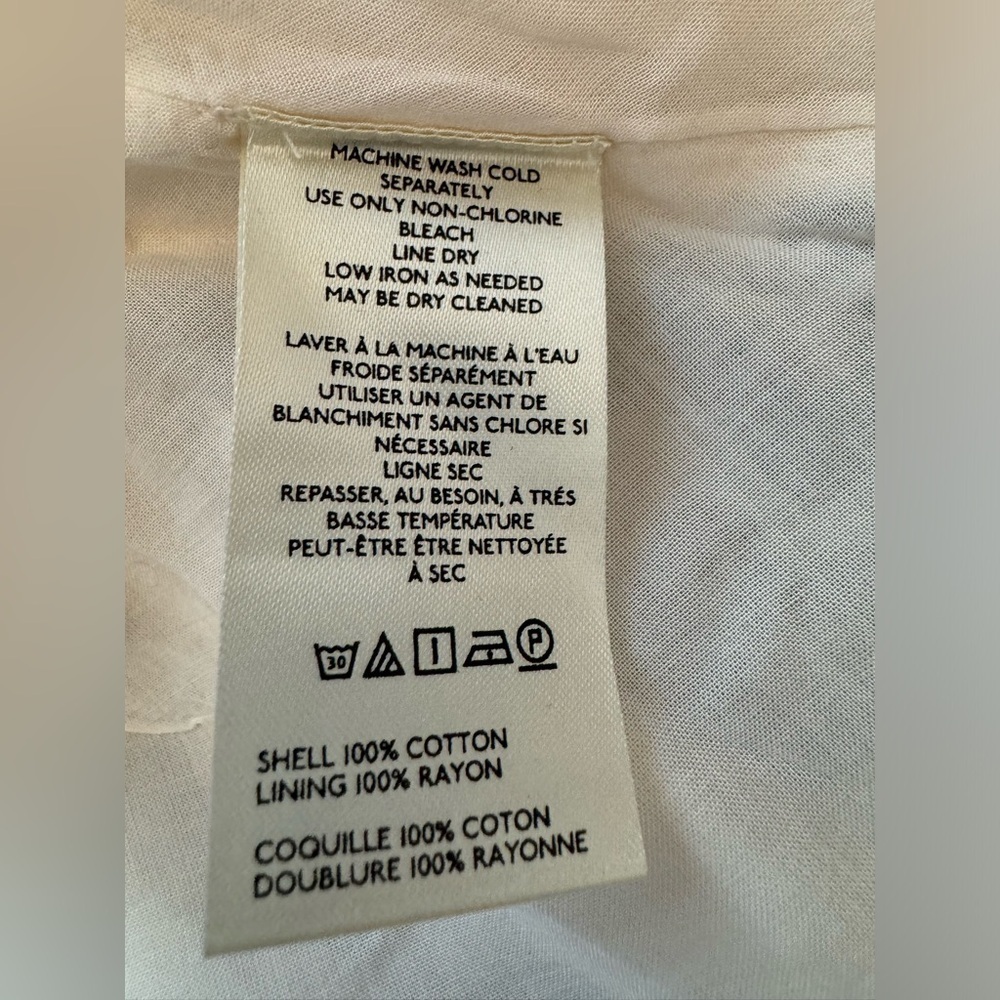NWT Size 12 - Maeve Button-Front Mini Dress (100% Cotton) - Picture 6 of 11